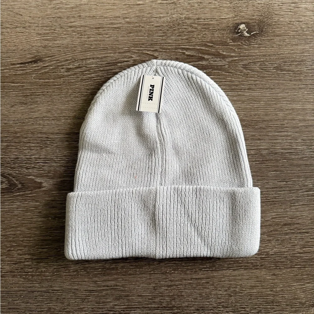 PINK Victoria's Secret Soft White Knit Hat